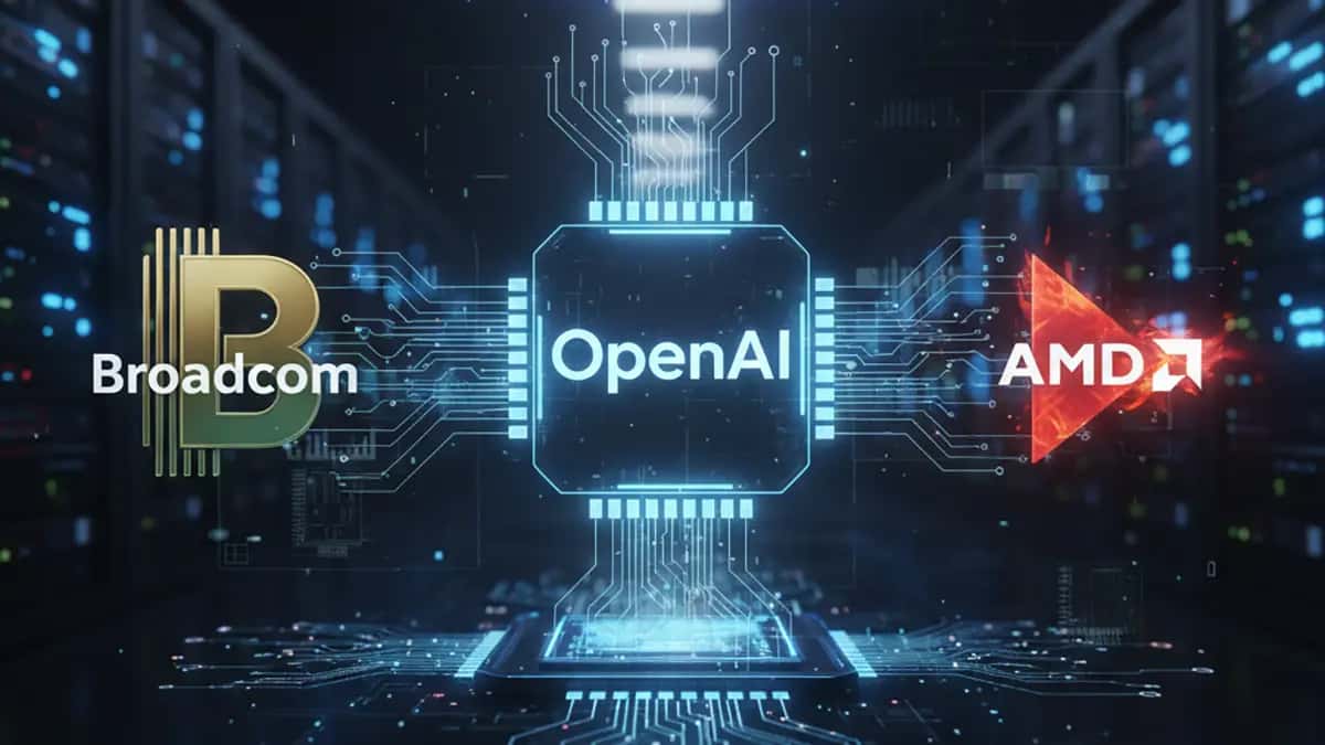 زلزله در صنعت تراشه: OpenAI با قراردادهای عظیم AMD و Broadcom، عصر جدیدی را در هوش مصنوعی آغاز می‌کند
