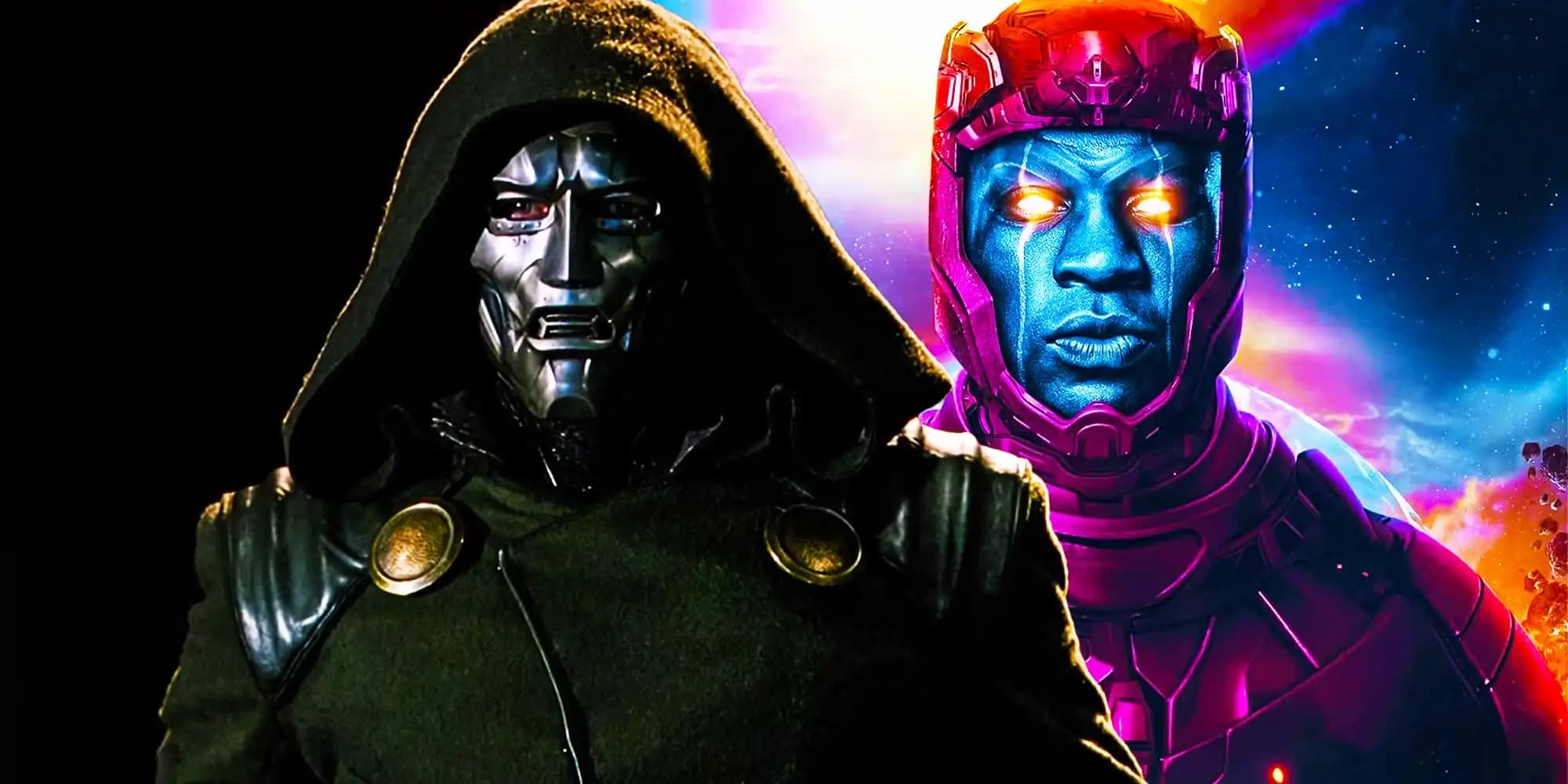 تصویر Doctor Doom و kang در کنار هم