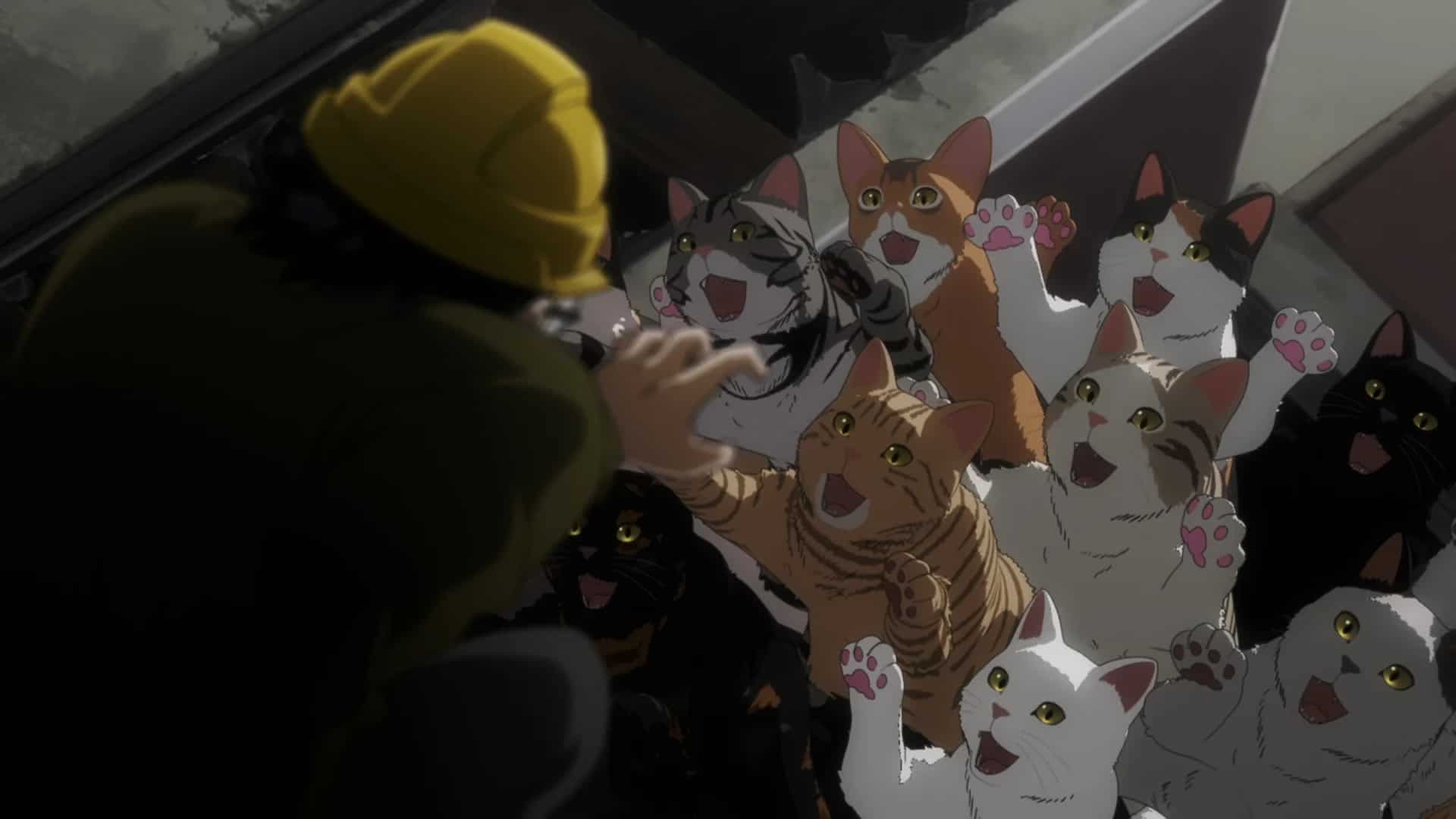 صحنه از انیمیشن ترسناک جدید Nyaight of the Living Cat