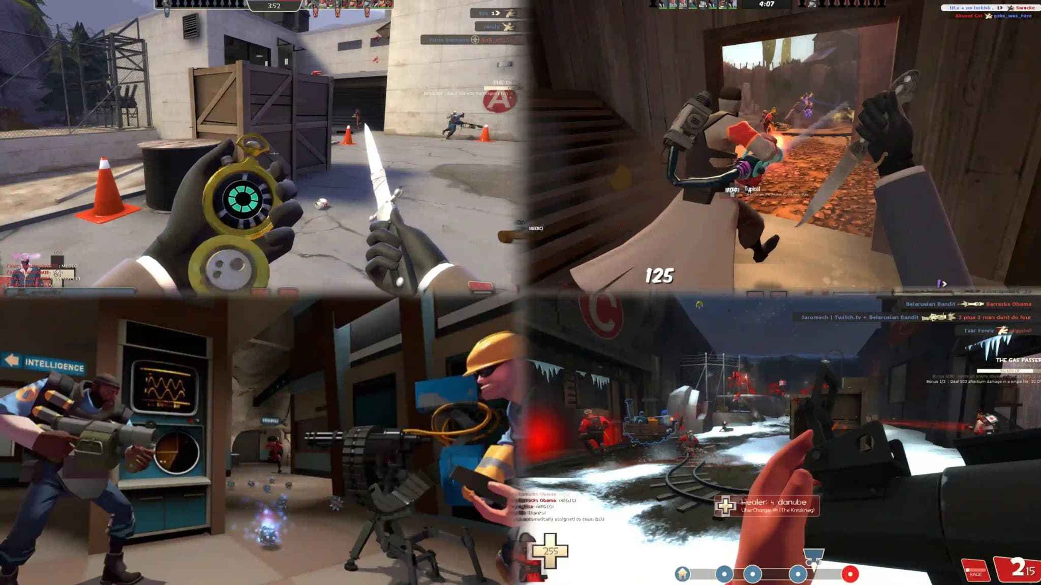 تصاویری از گیم پلی بازی Team Fortress 2