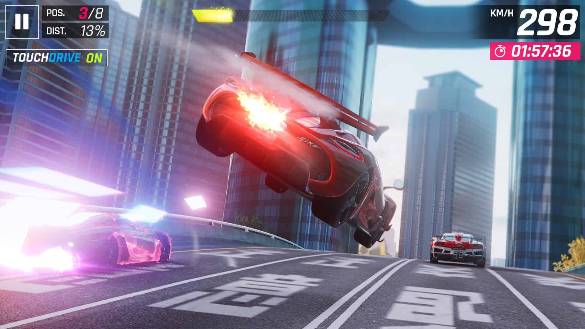 اسکرین‌شات مسابقه ماشین‌سواری در بازی Asphalt 9: Legends