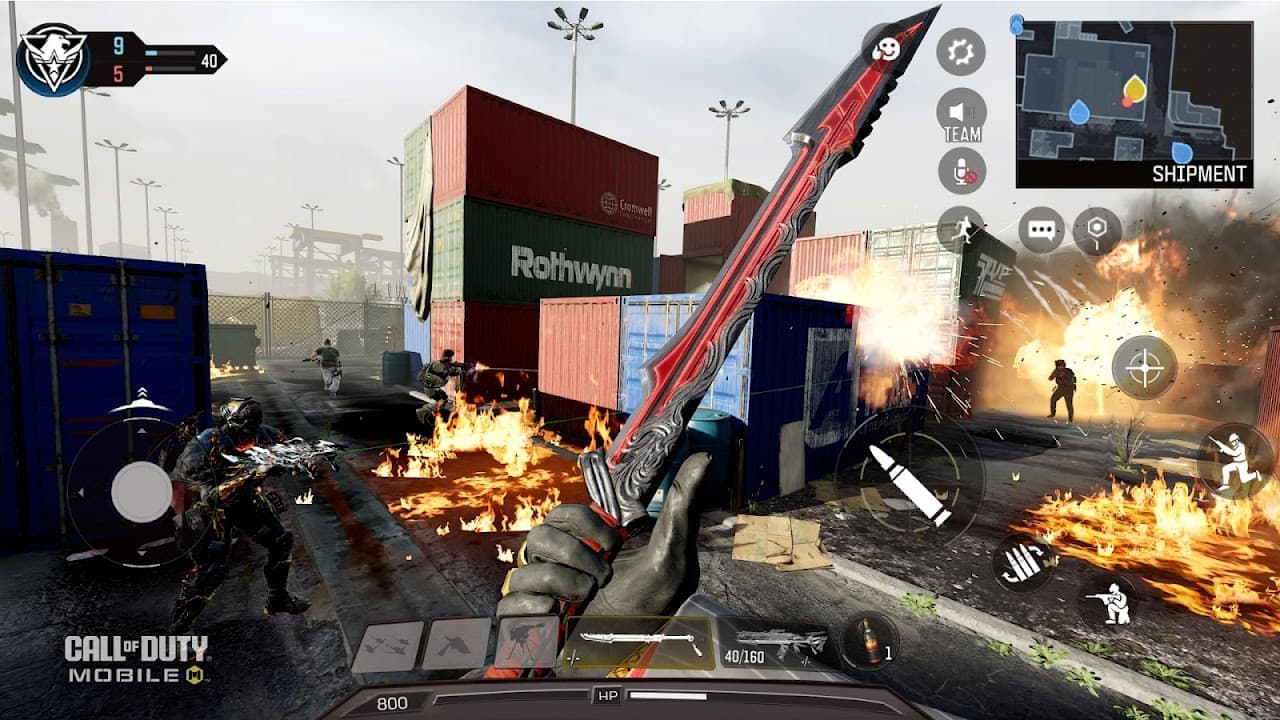 اسکرین‌شات گیم‌پلی بازی Call of Duty: Mobile روی آیفون