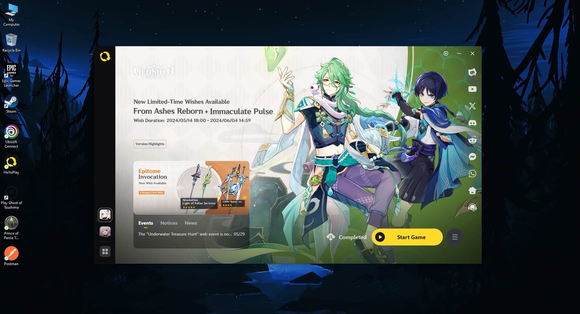 نصب لانچر Genshin Impact روی کامپیوتر