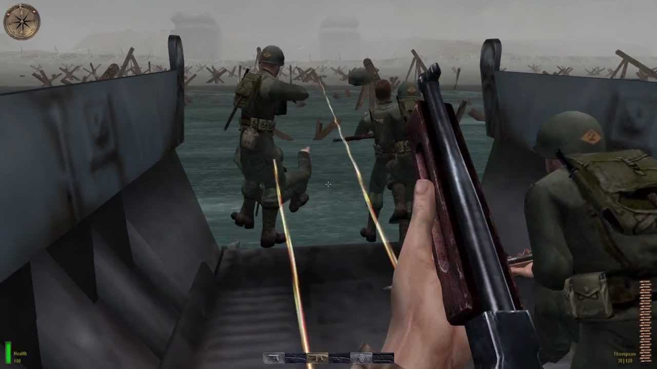 مرحله تاریخی ساحل اوماها در بازی Medal of Honor