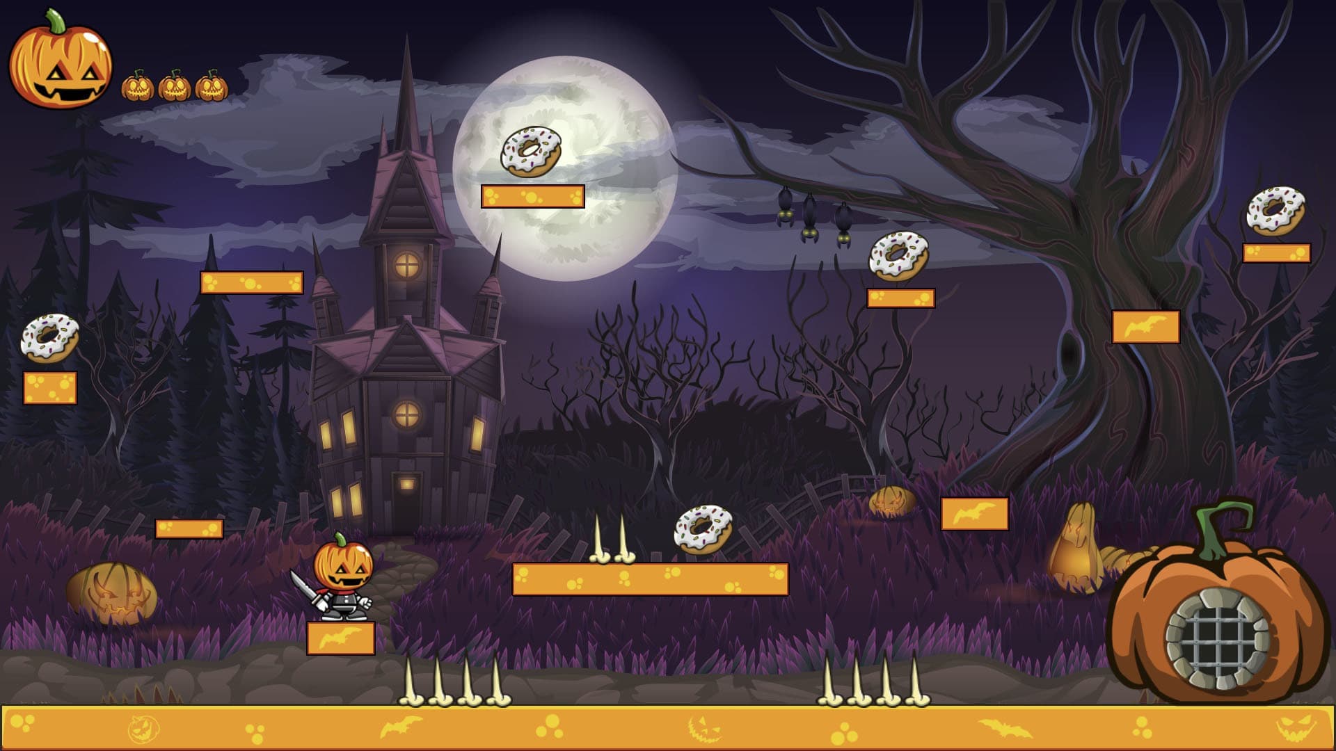 صحنه‌ای از بازی هالووینی Trick & Treat