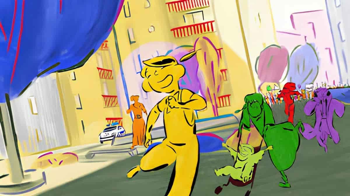 سکانسی از انیمیشن مرغ برای لیندا