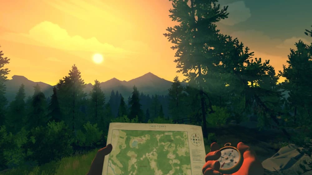 تصویری از گیم پلی بازی Firewatch