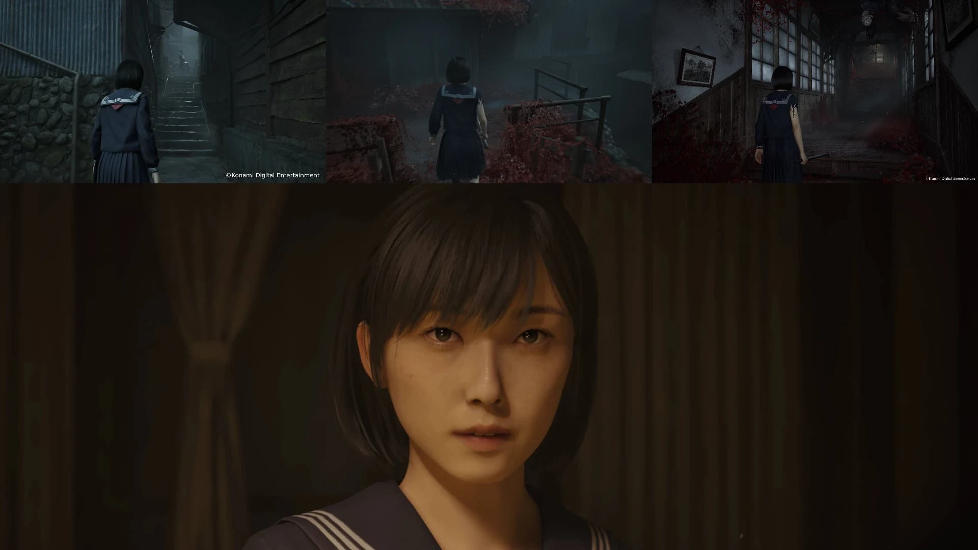 تصاویر از گیمپلی بازی سایلنت هیل اف و نمای نزدیک چهره هیناکو