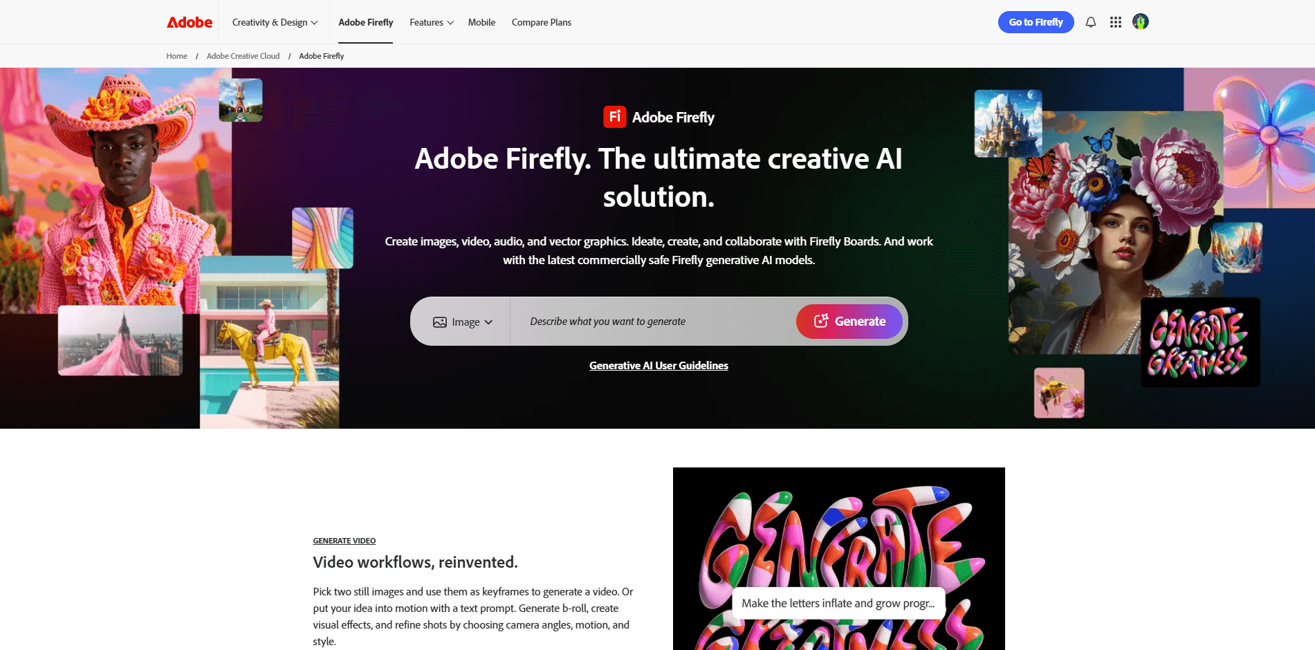  تولید عکس با Adobe Firefly هوش مصنوعی