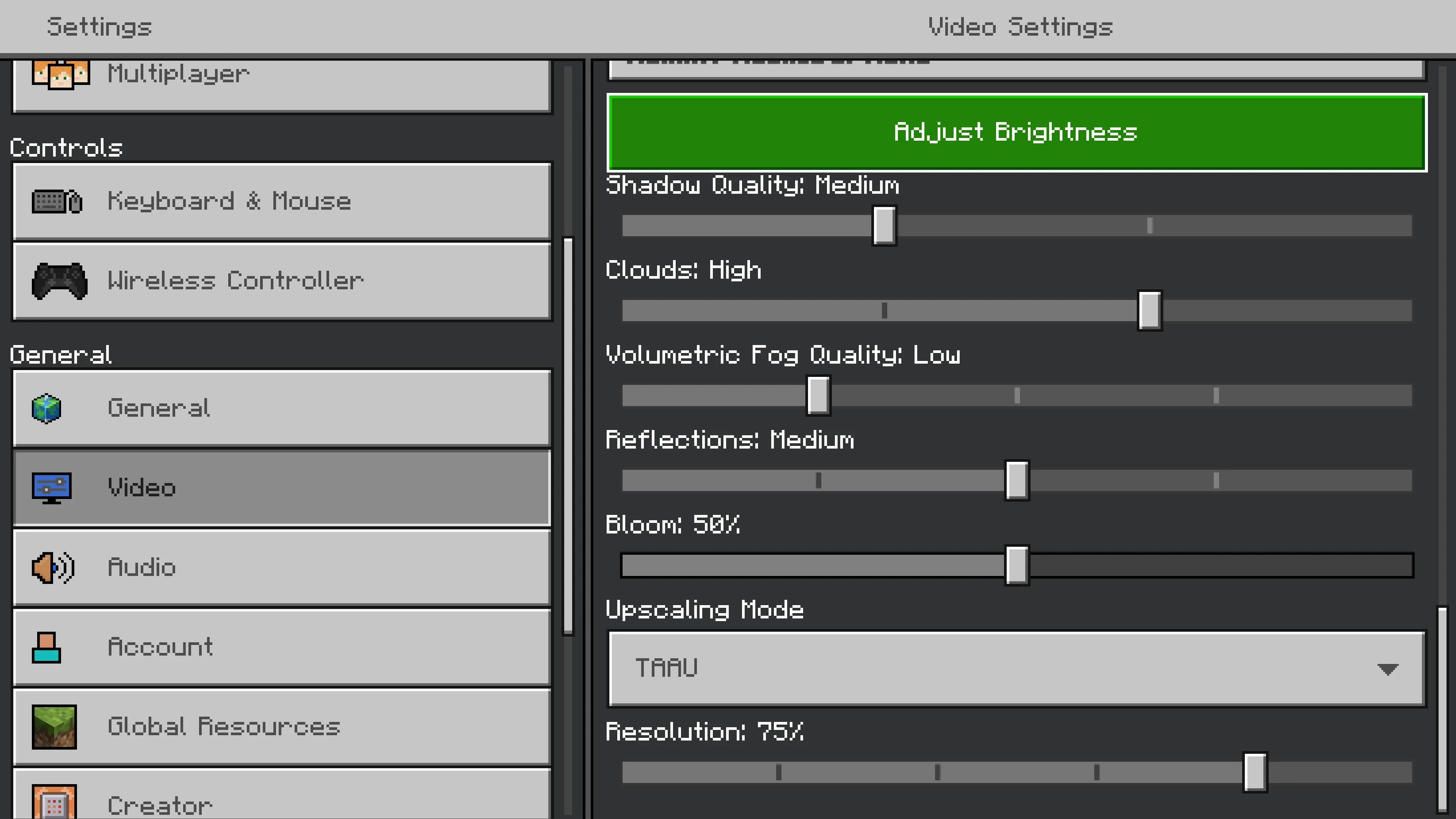 تنظیمات بهینه‌سازی ماینکرافت برای گوشی