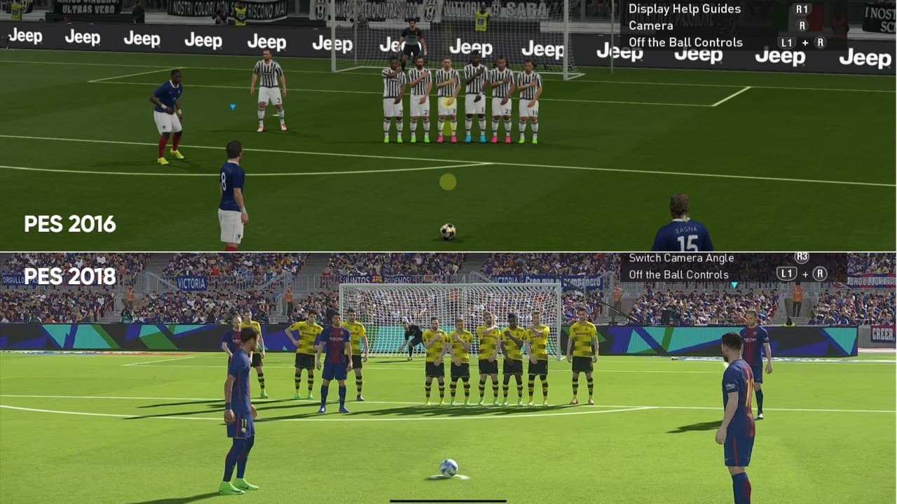 بازی فوتبال کم حجم PES 2016 - 2018 برای کامپیوتر ضعیف
