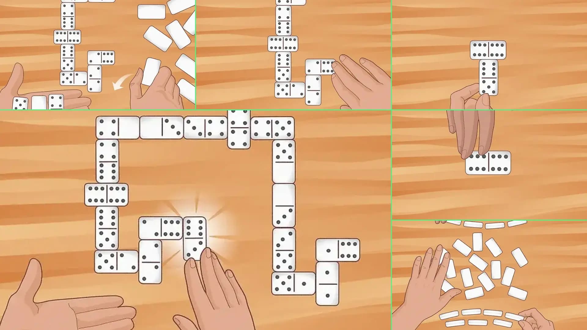 آموزش  بازی دومینو برای دو نفر