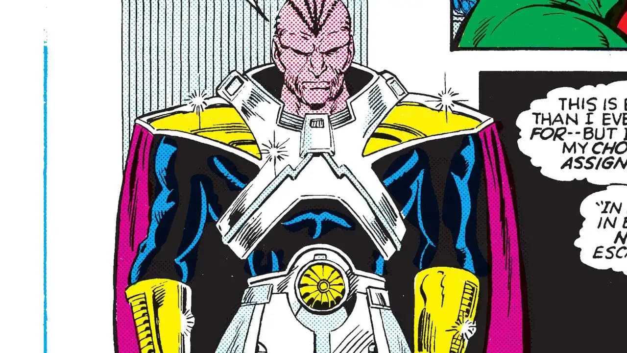 ذهن مانیتور، تجلی آگاهی خلقت، در حال نظاره ساختارهای مولتی‌ورس با خطوط سفید بر بوم تاریک.