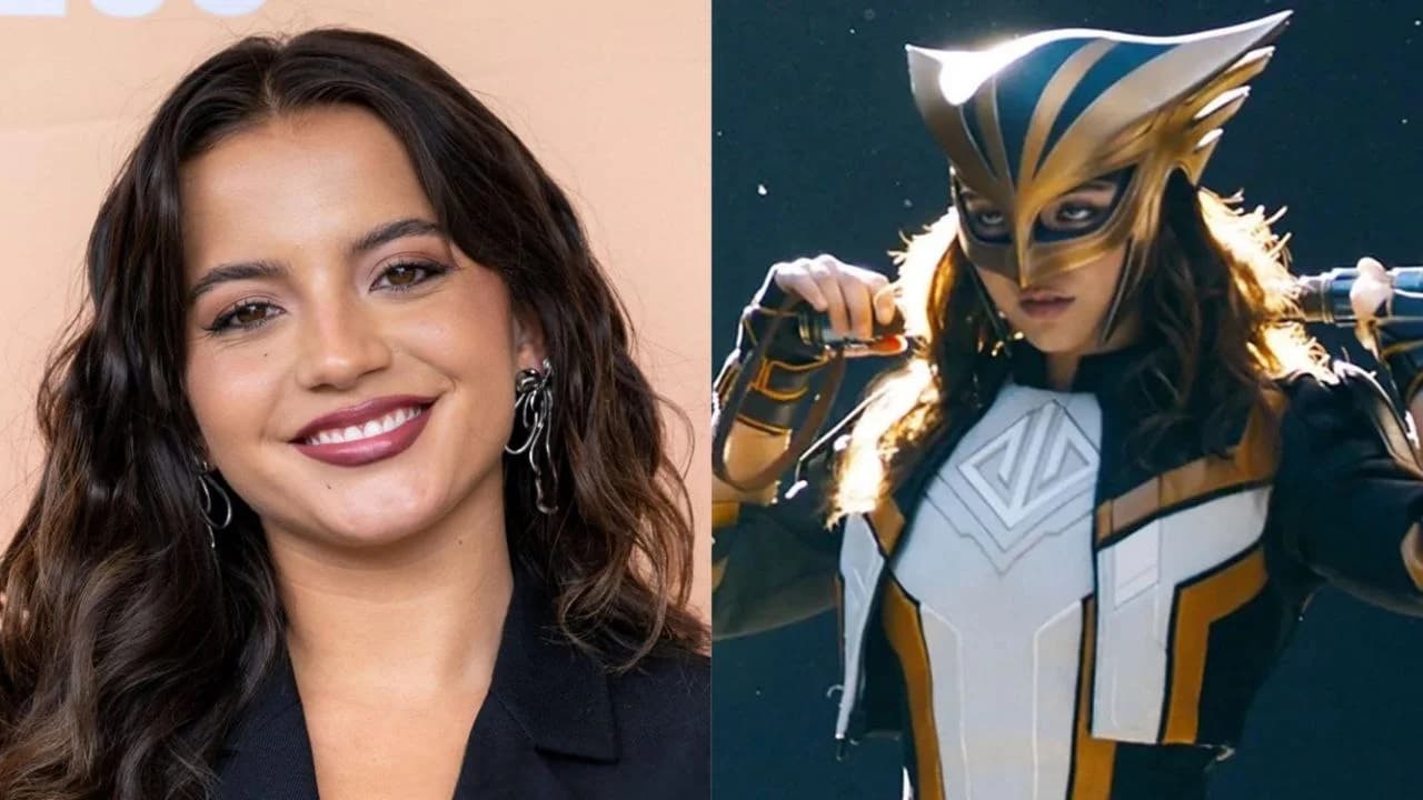 عکس ایزابلا مرسد در نقش هاوک‌گرل با زره و بال‌های مخصوص در فیلم سوپرمن جدید