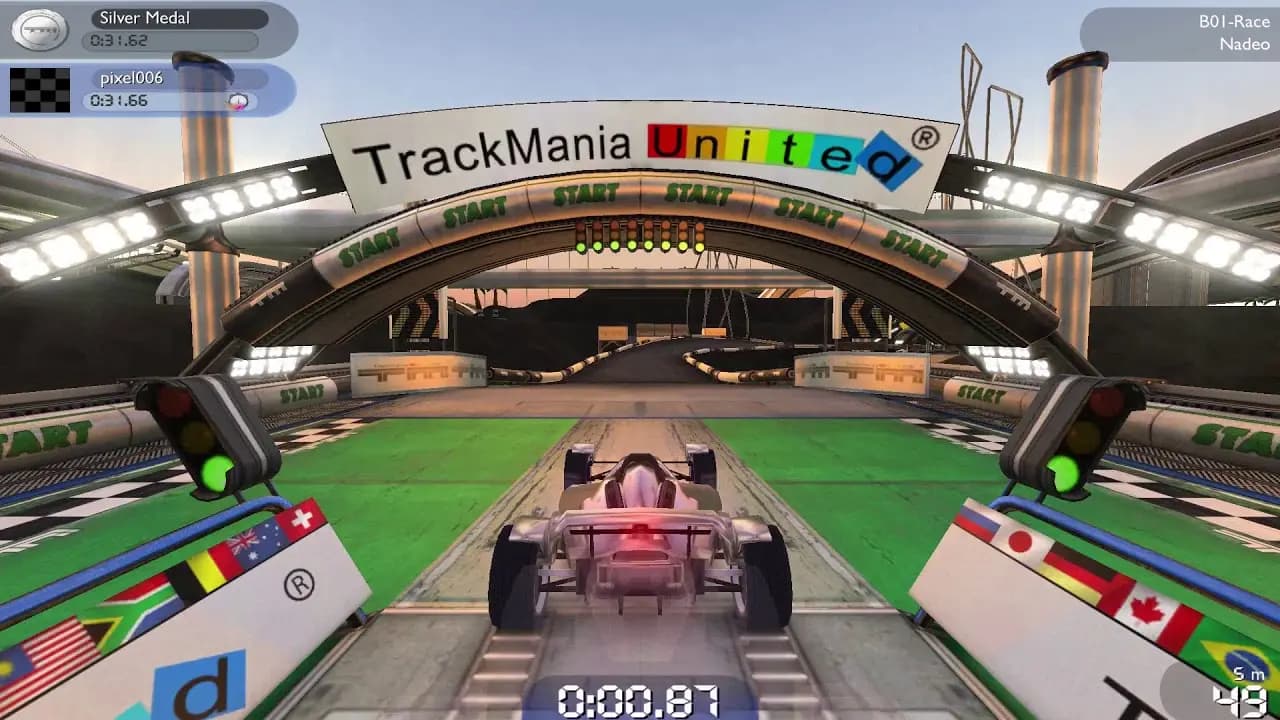 گیم پلی بازی TrackMania Nations Forever