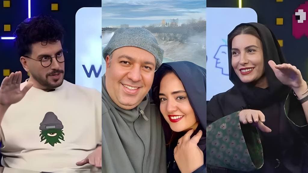 پامپ فریبا نادری. قیاسی و فریبا نادری. علی اوجی و نرگس محمدی