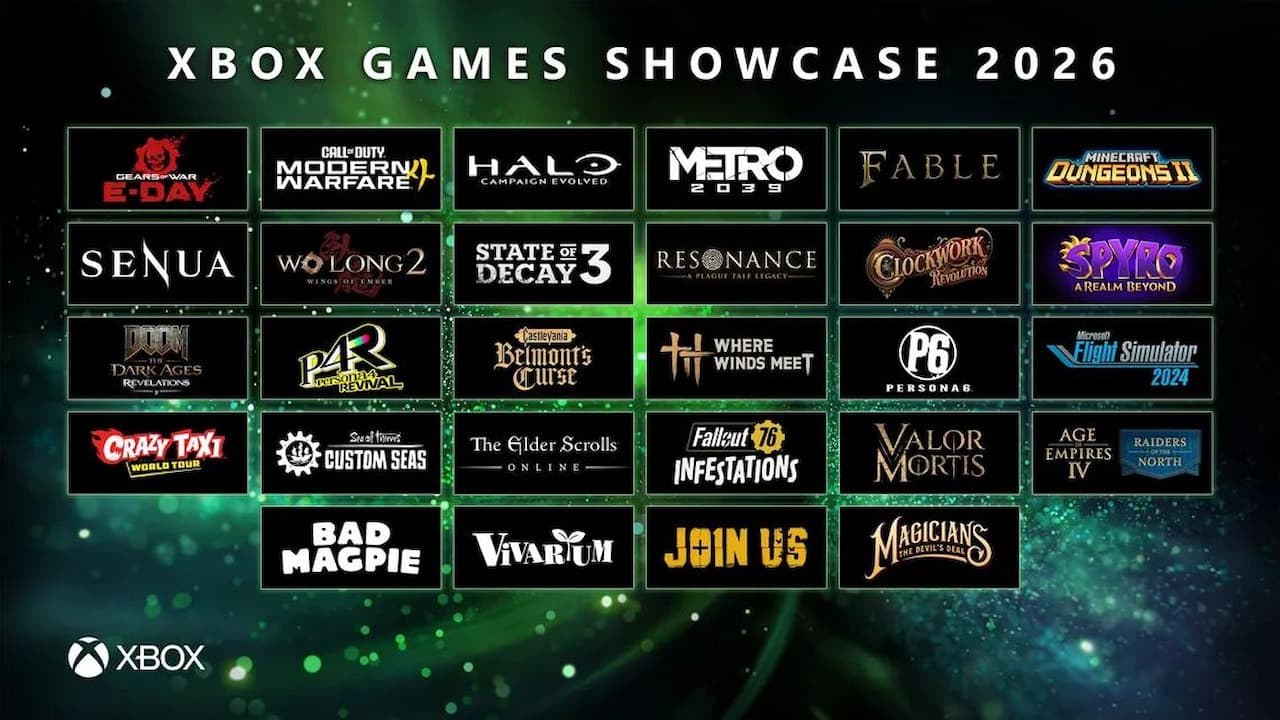 تصویری از بازی های معرفی شده در Xbox Games Showcase 2026