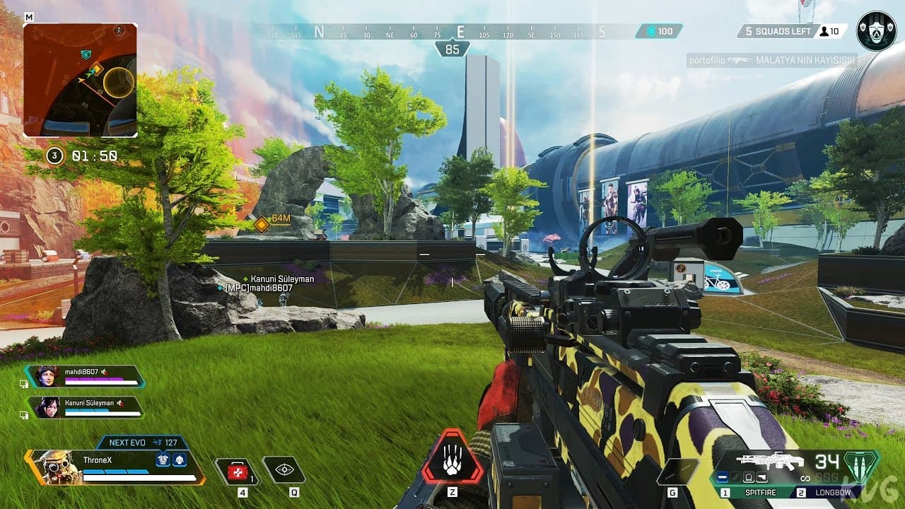 تصویری از گیمپلی بازی رایگان Apex Legends روی PS5