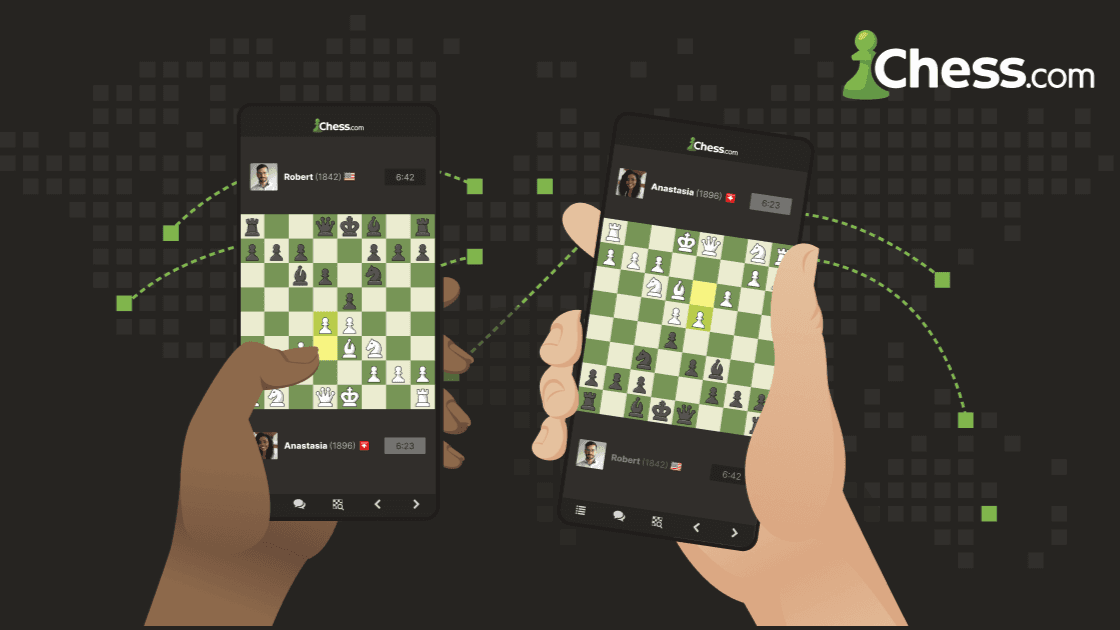 محیط بازی شطرنج Chess.com در آیفون