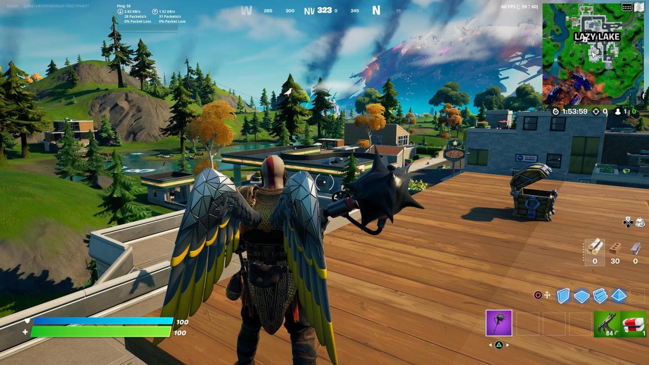 تصویری از گیمپلی بازی رایگان Fortnite روی PS5