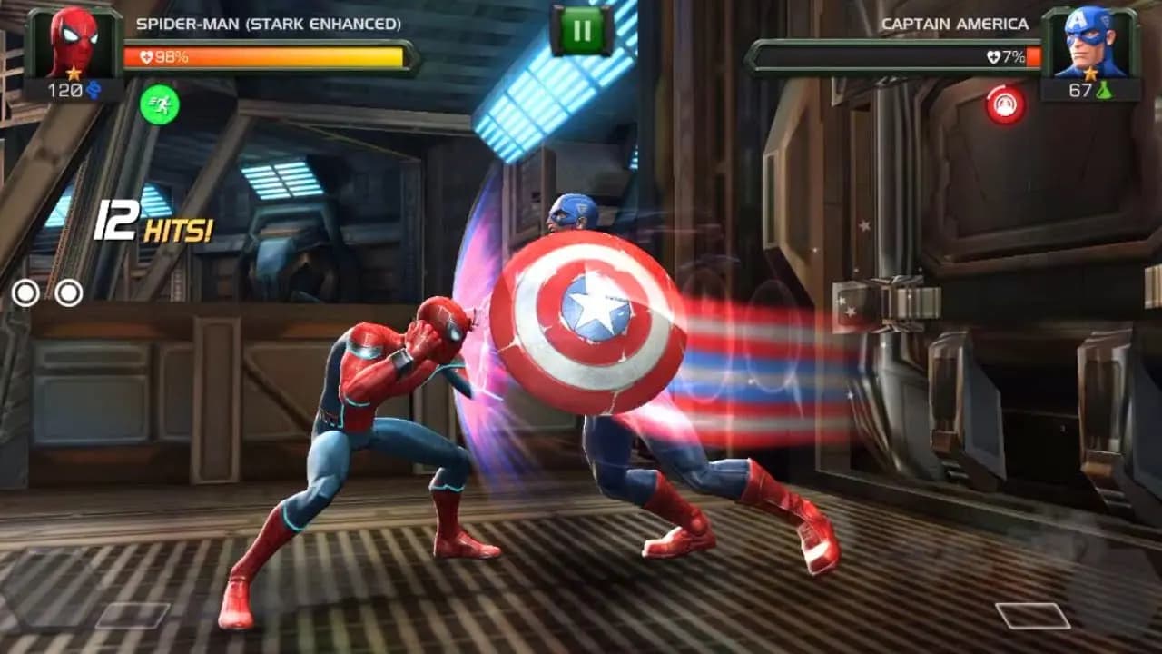 گیم پلی بازی مرد عنکبوتی در Marvel Contest of Champions