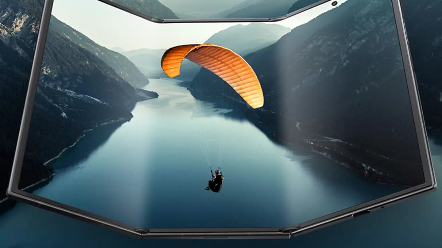 نمایشگر یک تکه سامسونگ گلکسی Z Trifold