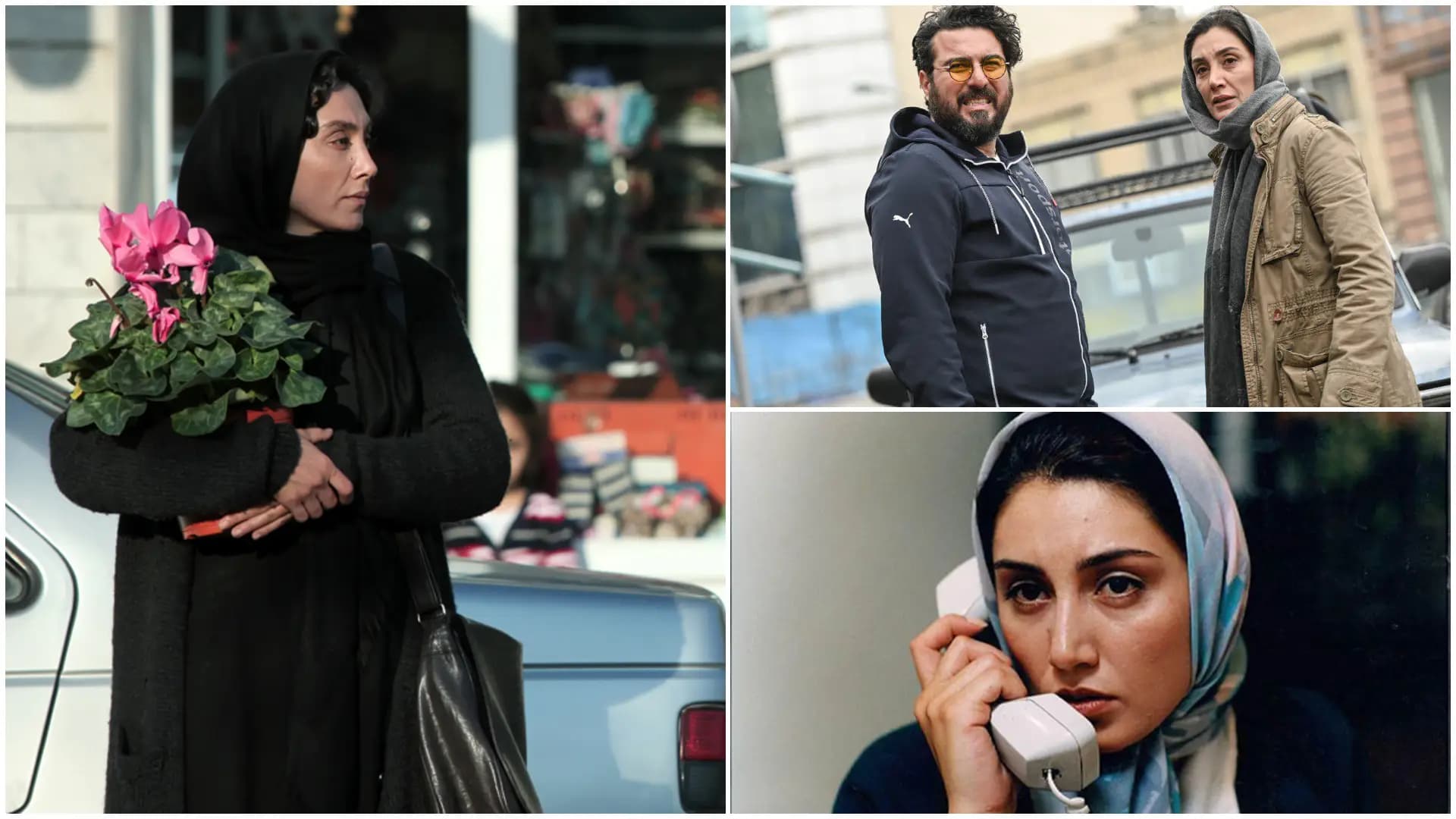 تصویری از هدیه تهرانی در برخی از کارهای کارنامه هنریش