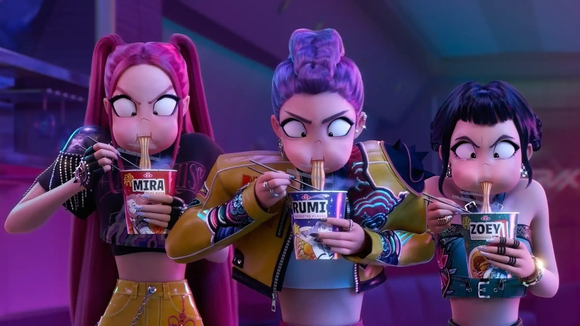 پوستر انیمیشن سینمایی جدید جذاب KPop Demon Hunters