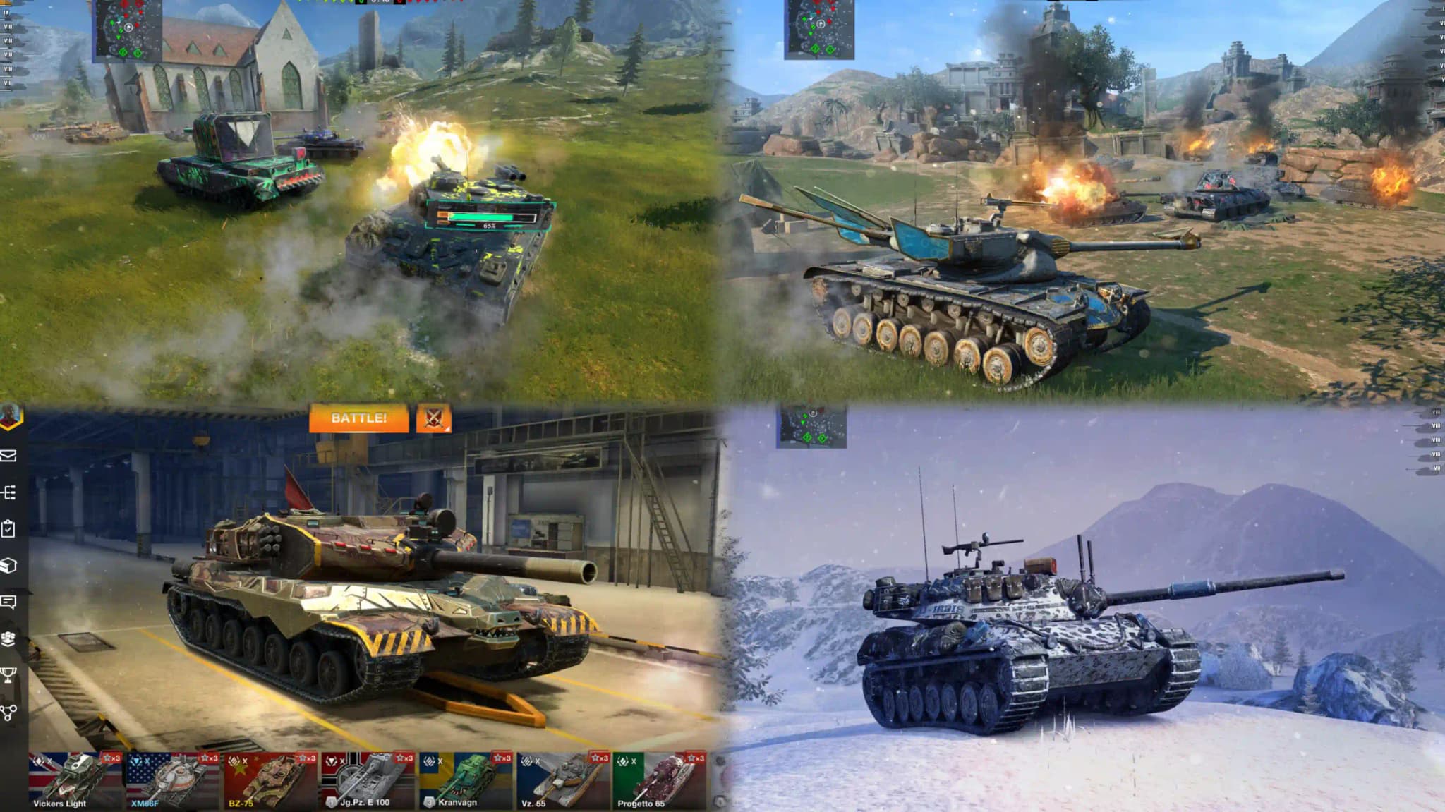 تصاویری از گیم پلی بازی World of Tanks Blitz
