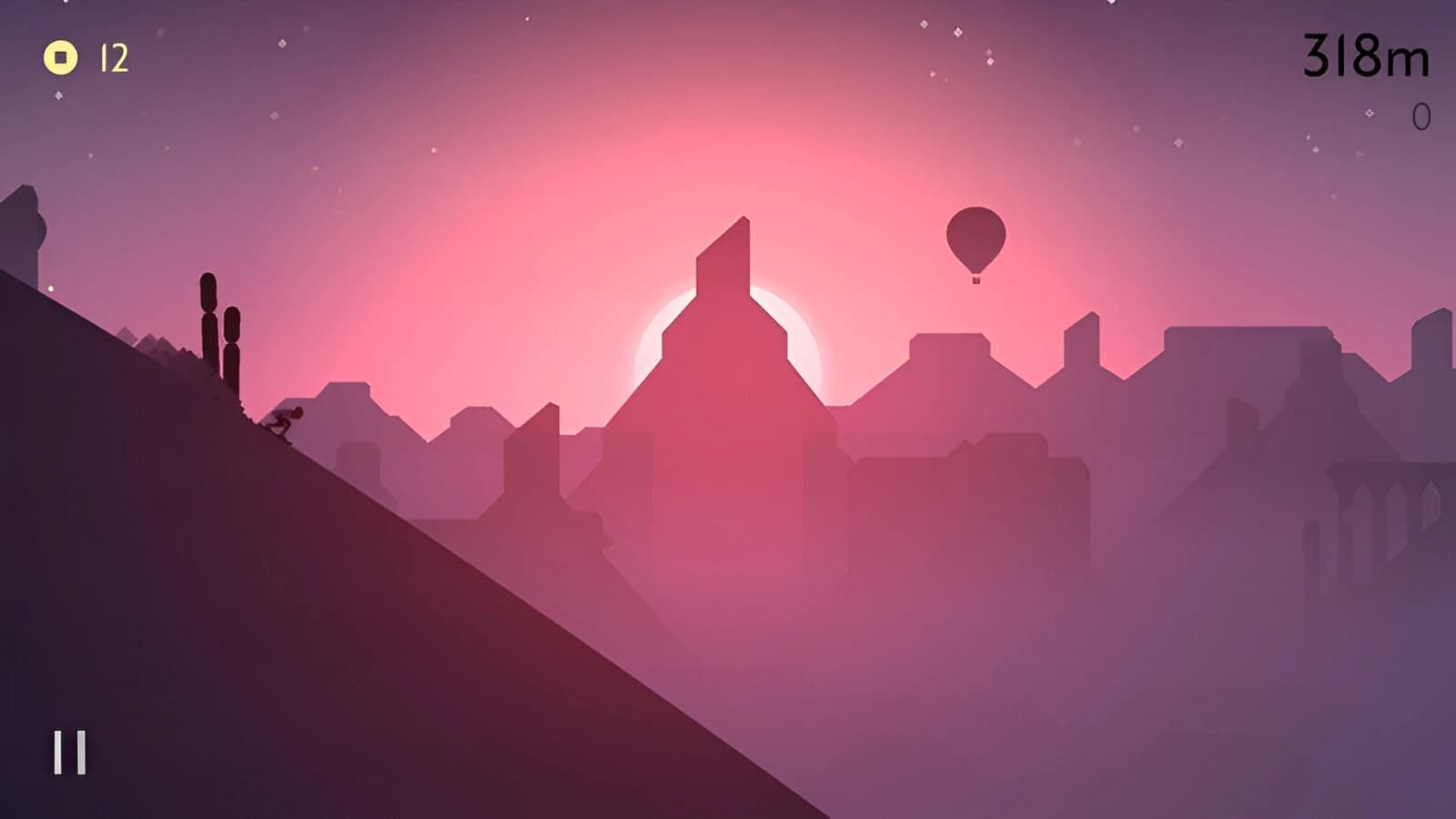 گیمپلی بازی آفلاین کم حجم اندروید Alto's Odyssey