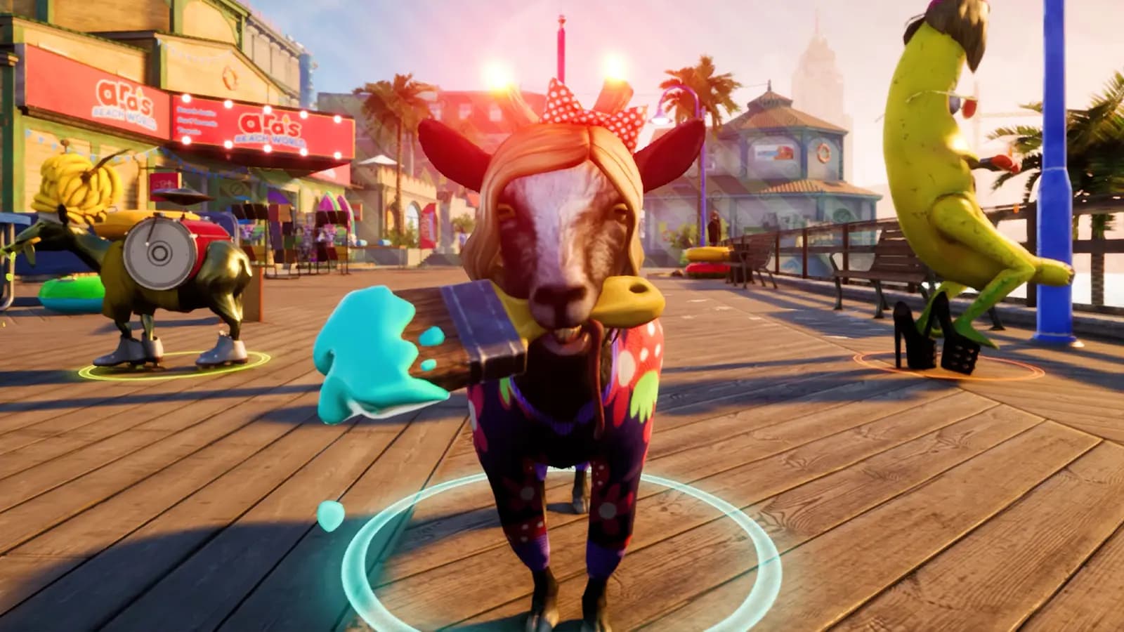 تصویری از گیم پلی Goat Simulator 3