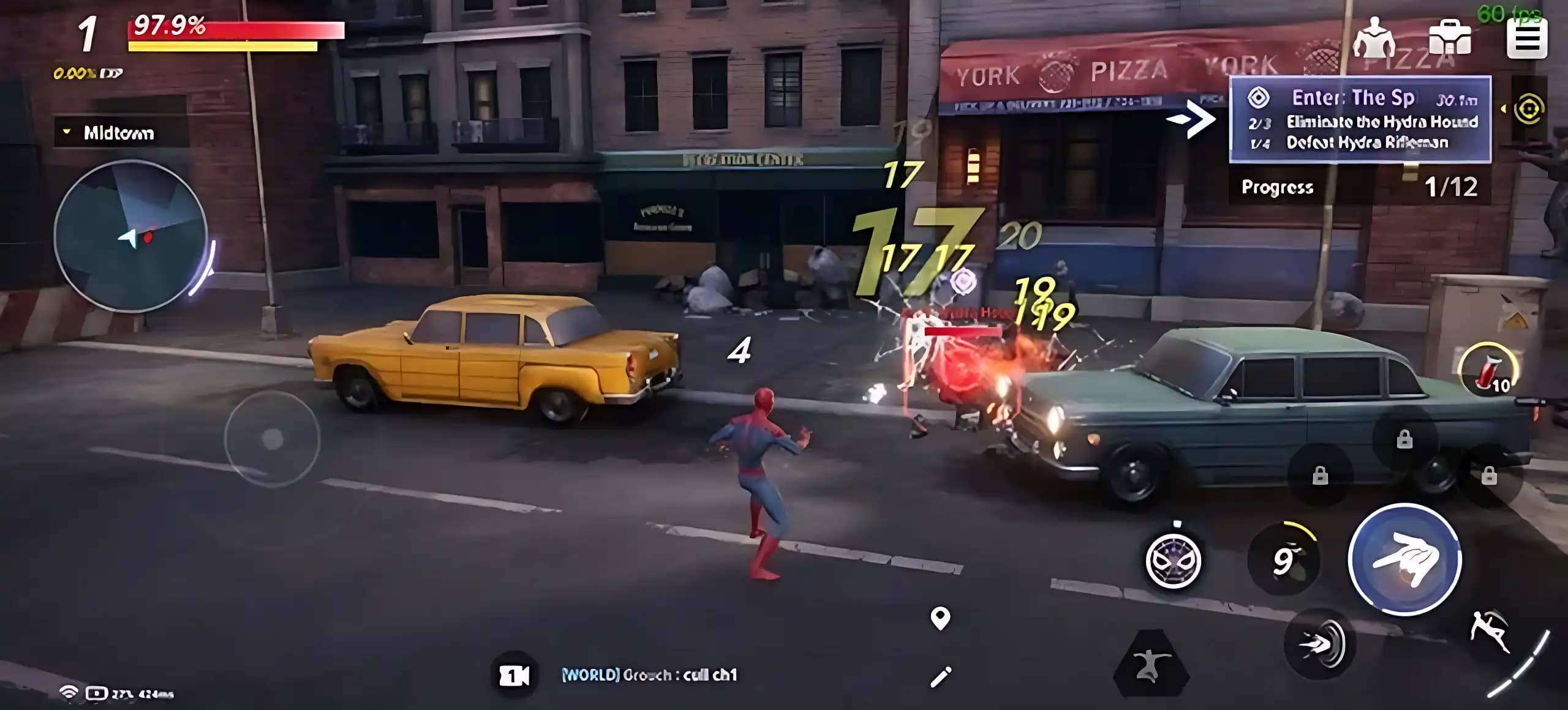 شخصیت مرد عنکبوتی در بازی موبایل Marvel Future Fight