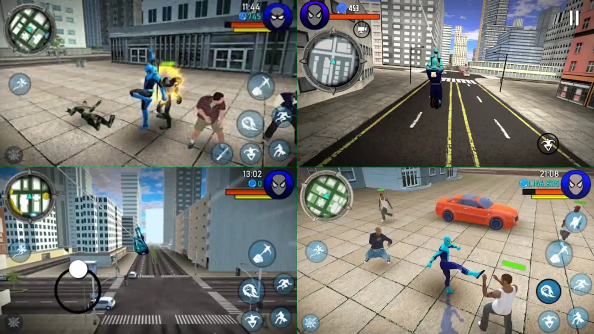 محیط طنزآمیز بازی Power Spider 2