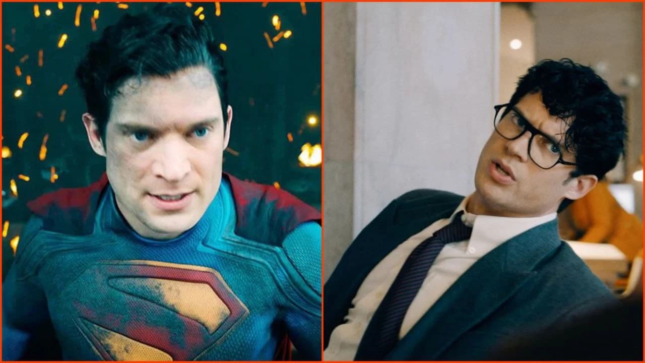 کلارک کنت و سوپرمن در نمای ترکیبی